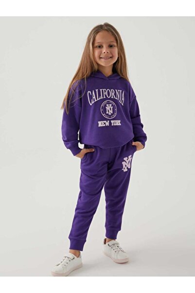 ROLY POLY Σετ αθλητικής φόρμας για κορίτσια 2-7 ετών - Λιλά 6-7 ετών