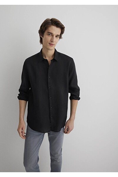 Mavi Siyah Erkek Gömlek M0210492-900