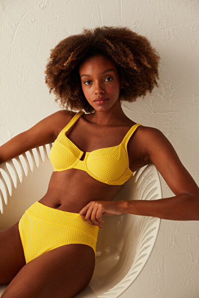 Penti Sarı Mimosa Vintage Yüksek Bel Bikini Altı