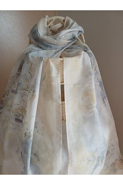 SK Scarfs Pamuk Vual Kumaş Çiçek Desen Şal