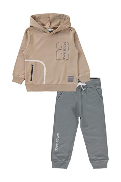 Civil Boys 2-5 Years Old Boy's Tracksuit Set - Beige