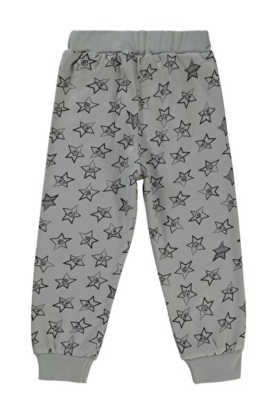 Civil Boys Empirme Yıldız Printed 2-5 Years Old Sweatpants - Gray 2-3 Years Old