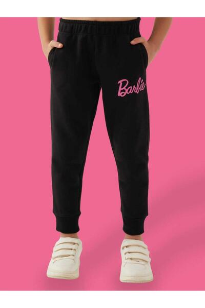 Barbie Kız Çocuk Eşofman Altı 3-7 Yaş Siyah