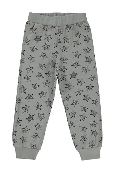 Civil Boys Empirme Yıldız Printed 2-5 Years Old Sweatpants - Gray 2-3 Years Old