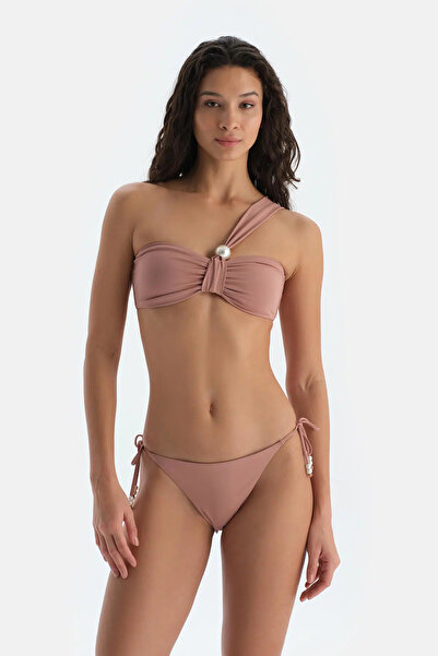 Eros Καφέ στράπλες μπικίνι τοπ