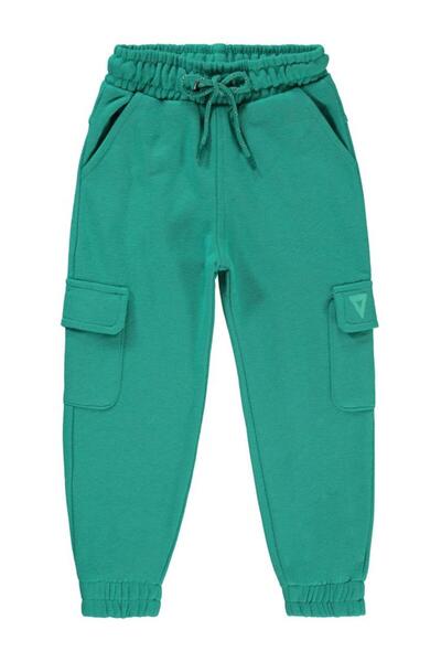 Civil Girls Pantaloni de trening Jogger pentru copii 2-5 ani - Verde 5-6 ani