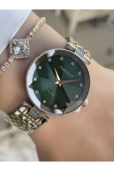 Ferrucci Kadın Kol Saati Ve Bileklik Hediye
