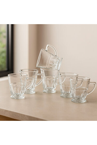 Dania 6-piece glass tea cup set