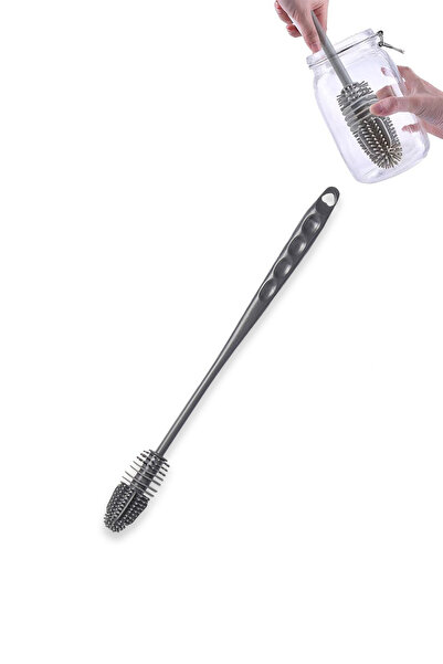 Factorial Cam Şişe Suluk Sürahi Biberon Pipet Temizleme Fırçası Pratik Yıkayı...