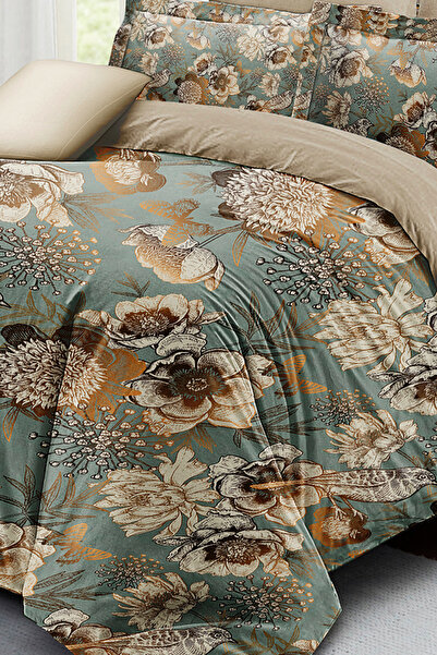 PerlaSera 3D Custom Design Duvet Cover Set - Tight Woven Cotton Satin, Mistique Flowers