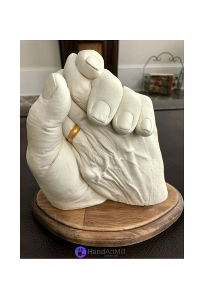 Handartmill 2 Kişilik El Heykeli Yapım Seti Full Paket Aljinat, Alçı, Boya ve...