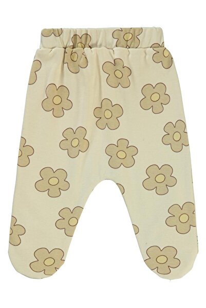 Civil Baby Çiçek Empirme Patikli 1-6 Ay Tek Alt Bebe - Kahverengi6-9 Ay