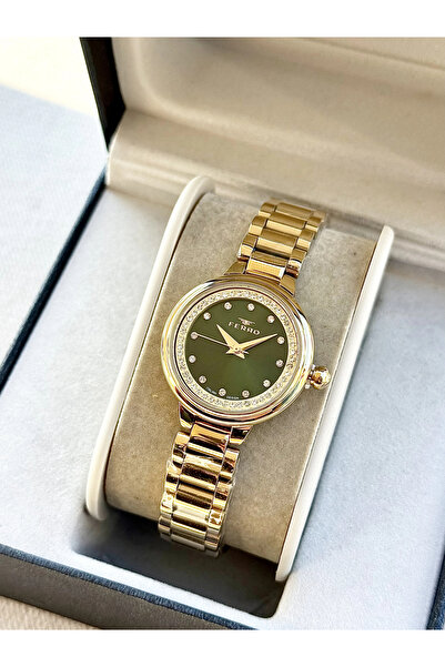 FERRO Yellow Steel Cord Women Wristwatch Fl21493A-B6 3Atm Waterproof with 2 Years Warranty Giftpacked