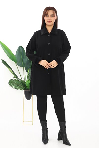 Zeynep Örme Square Neck Steel Knitted Coat