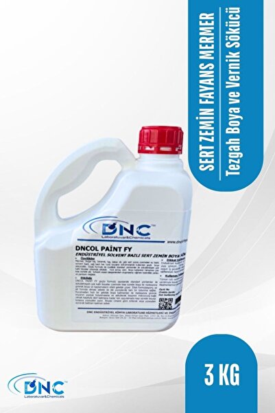 DNC Sert Zemin Fayans Mermer Tezgah Boya ve Vernik Sökücü Dncol Paint FY-3kg