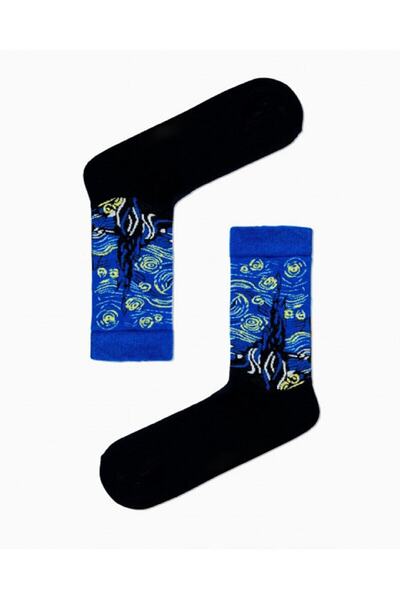 Generic Brand Van Gogh Starry Nights Painting Art Patterned Colorful Socks