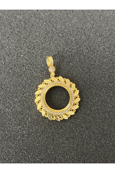 stainless steell Persephone YARİM Altın Kolye Ucu (Altın Kaplama Çerçeveli)