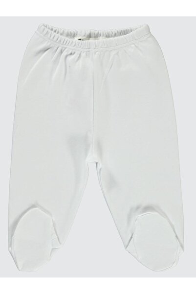 Civil Baby Elastic Waistband 0-9 Months Unisex Booties Single Bottom - White 3-6 Months