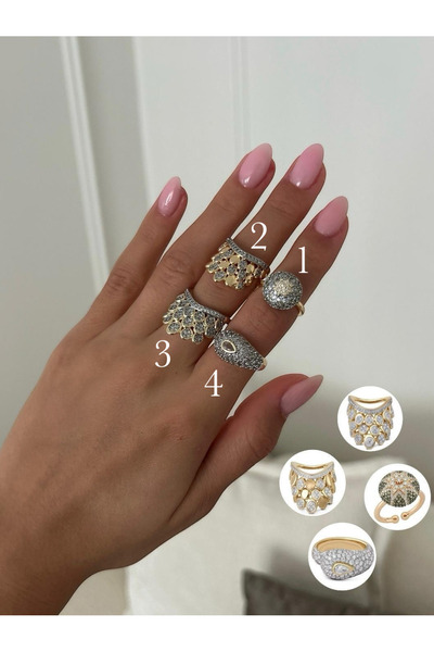 Asteria Jewelry Kadın Ayarlanabilir Vip Yüzük