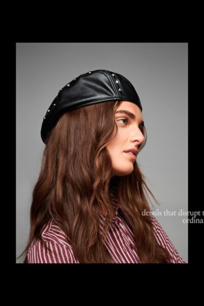 Bershka Suni deri zımbalı bere