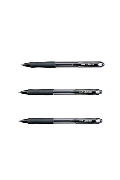 UNİ-BALL قلم ميكانيكي أسود من UNIBALL LAKNOCK BROAD (1.0) (3 قطع)