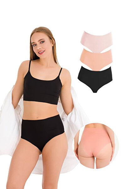 Newlilla Висока талія 308 Модель безшовних жіночих трусиків - 3-пакет