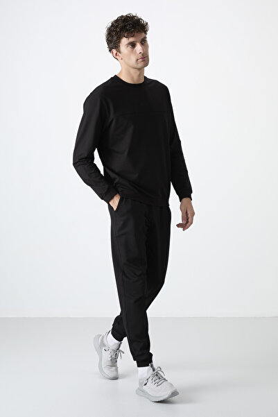 AIR JONES Σετ ανδρικής φόρμας Keith Black Basic - 85231