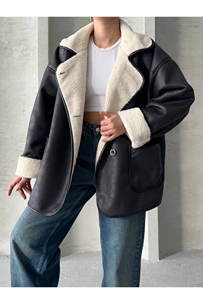 MEECY ZR ΣΥΜΒΑΤΙΜΟ PREMIUM NUBUCK ΔΕΡΜΑΤΙΝΟ ΠΑΛΤΟ ΔΙΠΛΗ ΤΣΕΠΗ