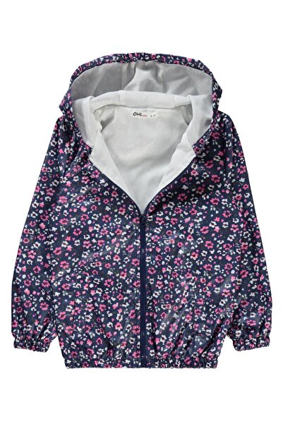 Civil Girls Girl's Hooded Raincoat 2-5 Years Dark Blue