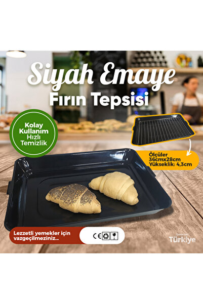 AVRASYA Grill Emaye Kaplı Fırın Tepsisi