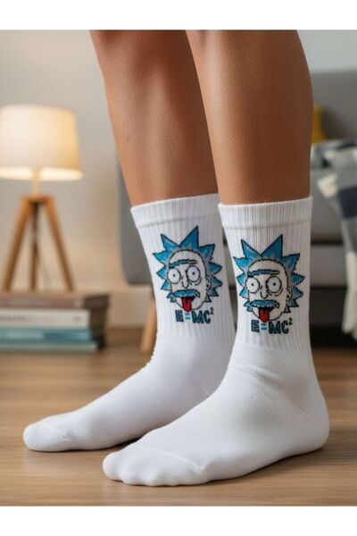AKSU ÇORAP Einstein Emc Patterned Tennis Socks