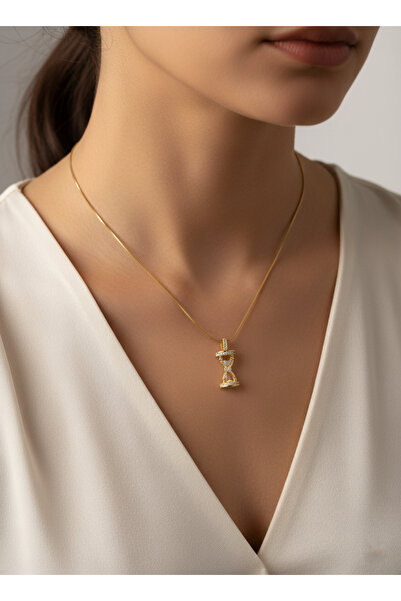 Gistoria Işıltılı Kum Saati Kolye