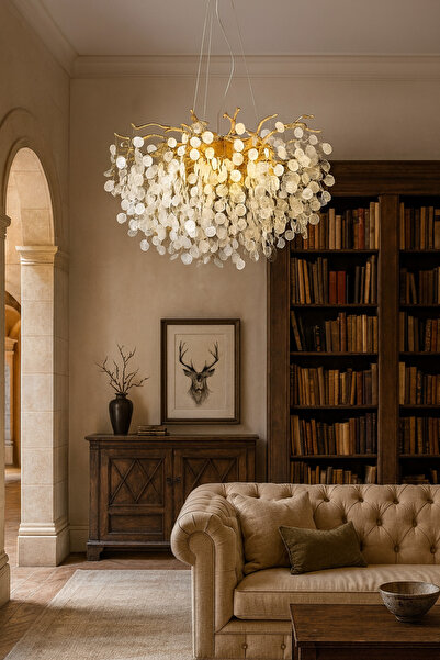 qwell ثريا كريستالية حديثة مصقولة