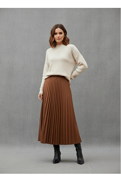 ZEYNEP RANA WOMEN'S PLEATED SKIRT
