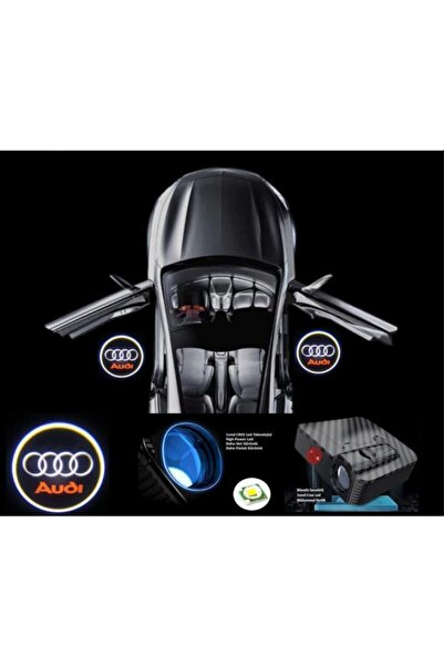TEKNOCLUB Audi Pilli Yapıştırmalı Kapı Altı Led Hayalet Logo 2 Adet