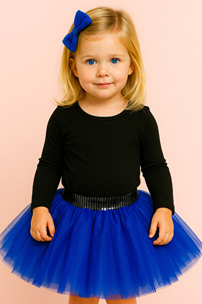 Milangel Saks Mavi Kız Çocuk Tütü Etek