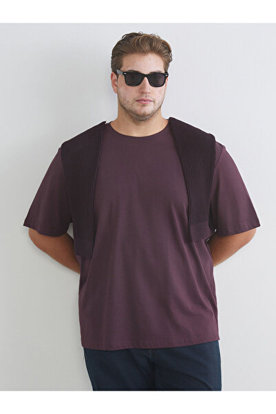 LC Waikiki Tricou pentru bărbați din bumbac pieptănat de bază de mărime mare