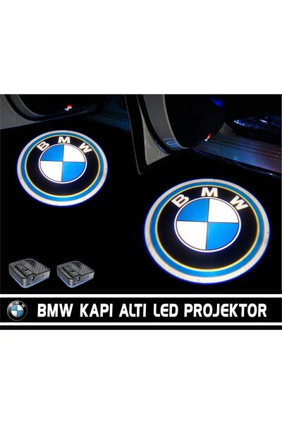 Genel Markalar BMW  Pilli Yapıştırmalı Kapı Altı Led Hayalet Logo ( 2Adet )