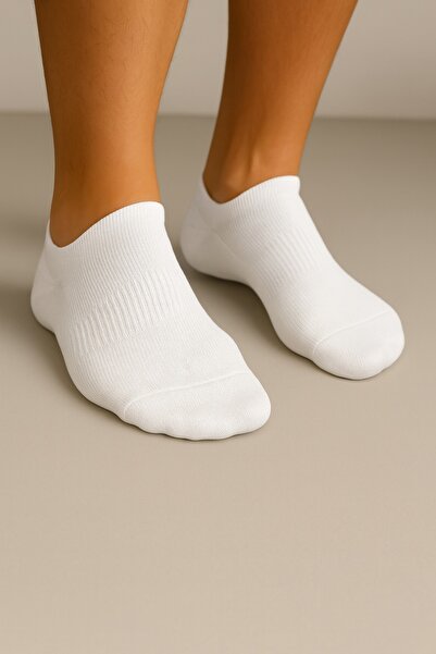 LYKOS Erkek Beyaz Pamuklu Patik Çorap 5’li Paket