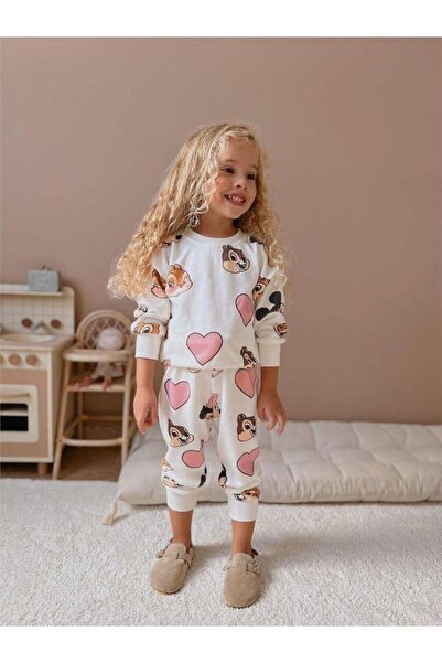 SONGÜLBERİK طقم بدلة رياضية مطبوع عليها شخصية السنجاب