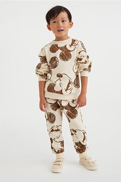SONGÜLBERİK Boy's Mickey Mouse Detailed Tracksuit Set