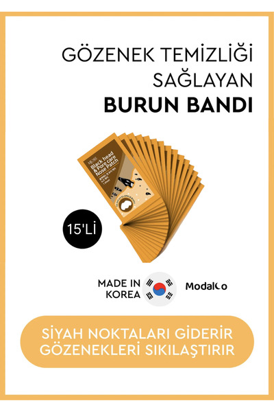 Mjcare Nose Patch - Siyah Nokta Ve Gözenek İçin Temizleyici Burun Bandı 15'li