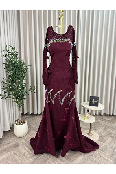 NALA FASHION فستان سهره باللون العز والفخامه