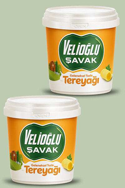 v.ş VelioğluŞavak Organik Köy Tereyağı Tuzlu 1kg X 2 Adet
