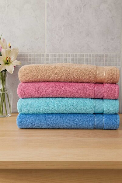 Mela Home Set de 4 prosoape pentru mâini și față cu model în dungi 50*90 cm -...