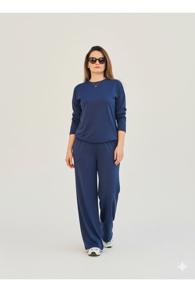 Keep Risen Women's Modal Set Top and Bottom Wide Leg Oversize Cut Stylish Daily Use