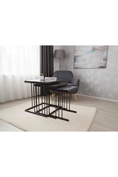 TodekHome Velora 3lü zigon sehpa