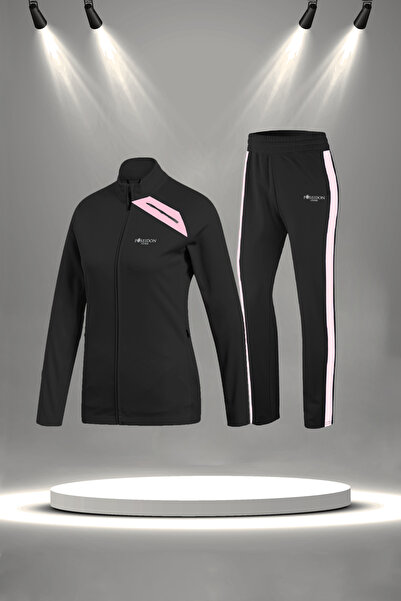 POSEIDON STORM Σετ αθλητικής φόρμας μεγάλου μεγέθους για γυναίκες, μαύρο νέο ...