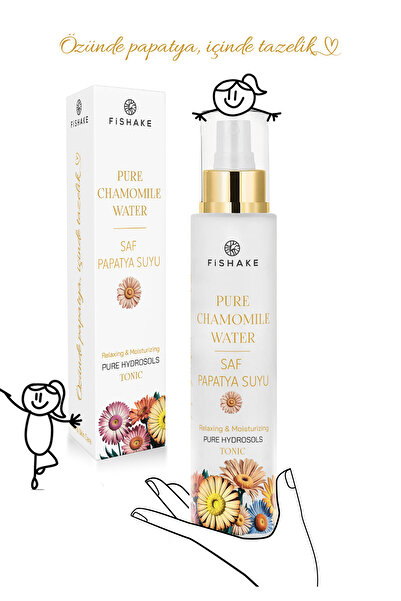 FiShake Papatya Suyu Saç Ve Vücut Toniği Rahatlatıcı ve Nemlendirici Saç Açıc...