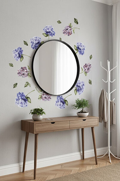 Kt Grup مجموعة ملصقات حائط زهور الكوبية الملونة